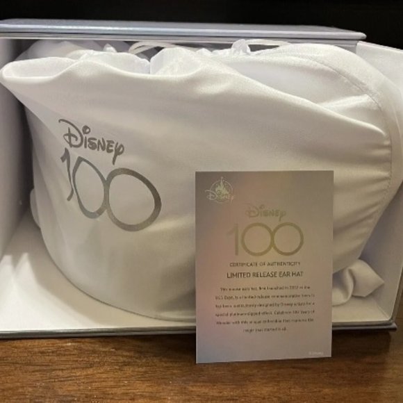NEW Disney 100th Anniversary Mickey Mouse Platinum Ears Hat